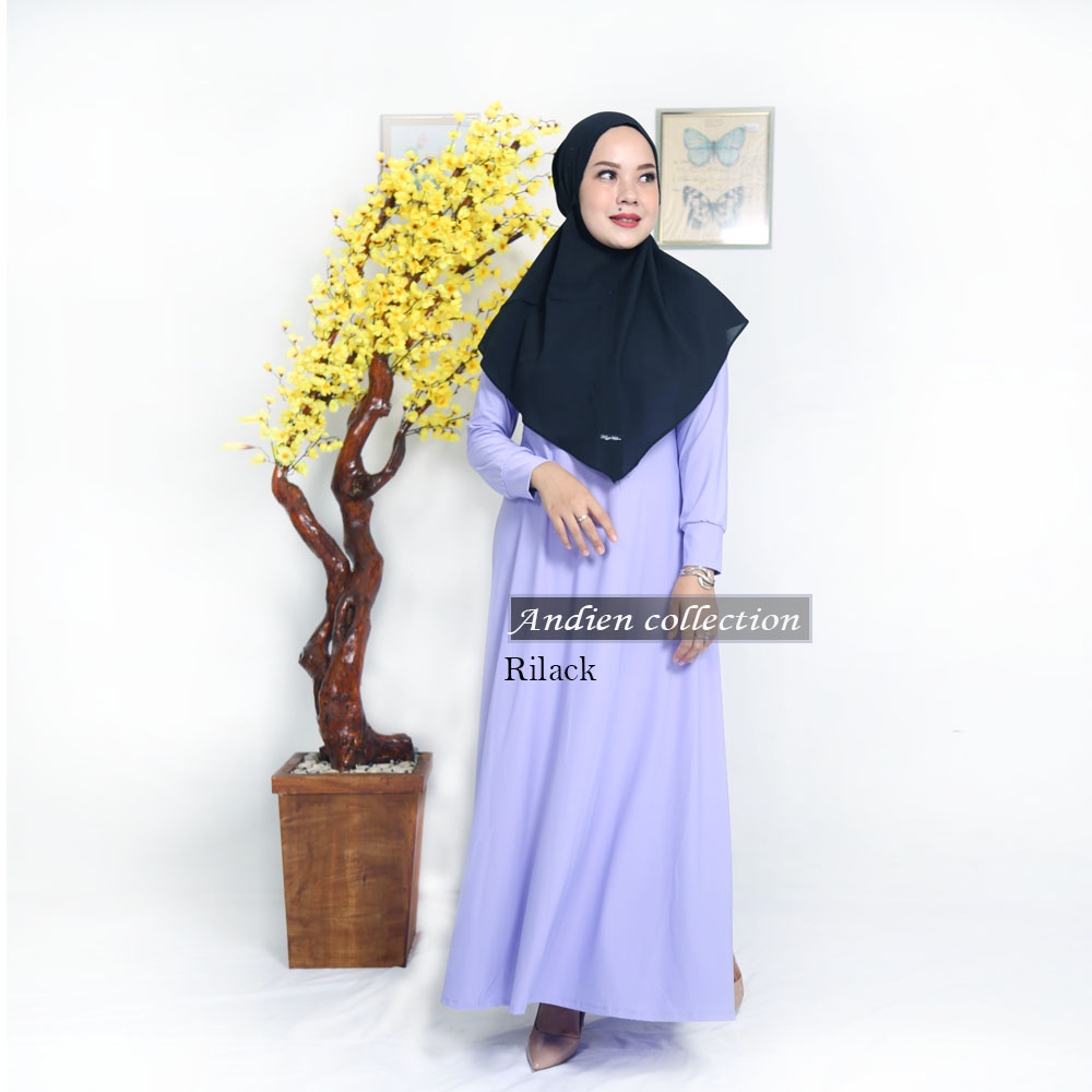 PART 2 Gamis Polos Bahan Jersey super (BY andien collection)