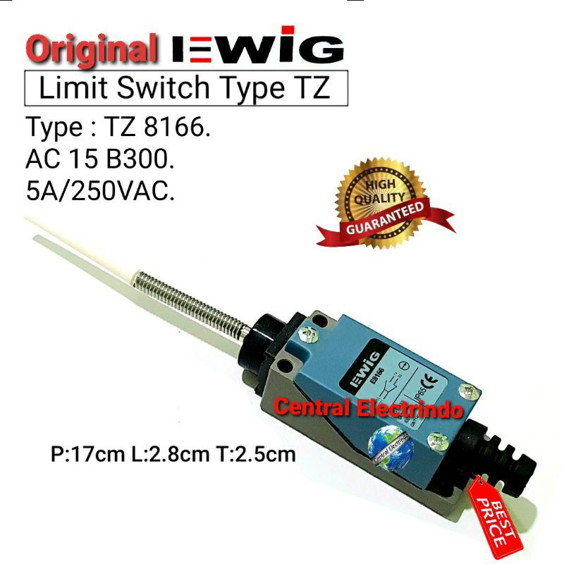 Limit Switch EWIG TZ 8166 5A/250VAC.