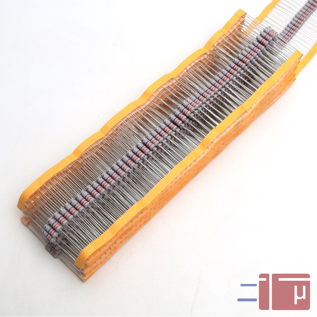 x10 Resistor 3K3 3.3K 1W Metal Oxide 5% Taiwan Kaki Tembaga