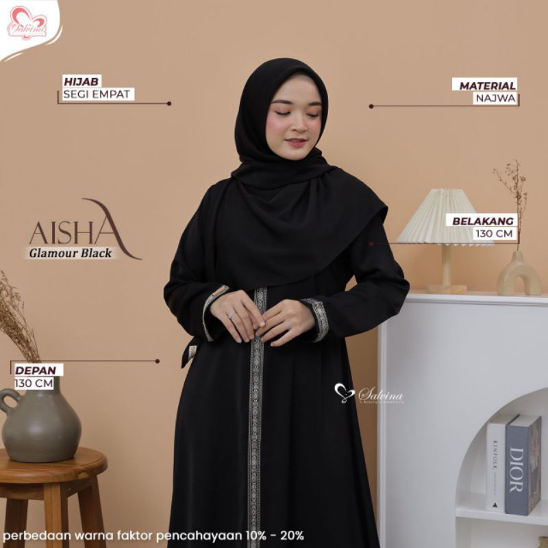 Hijab segi empat hitam Original by Salvina Hijab