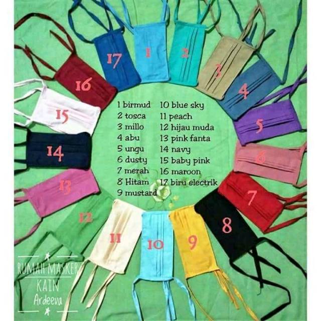 Masker kain tali lusinan