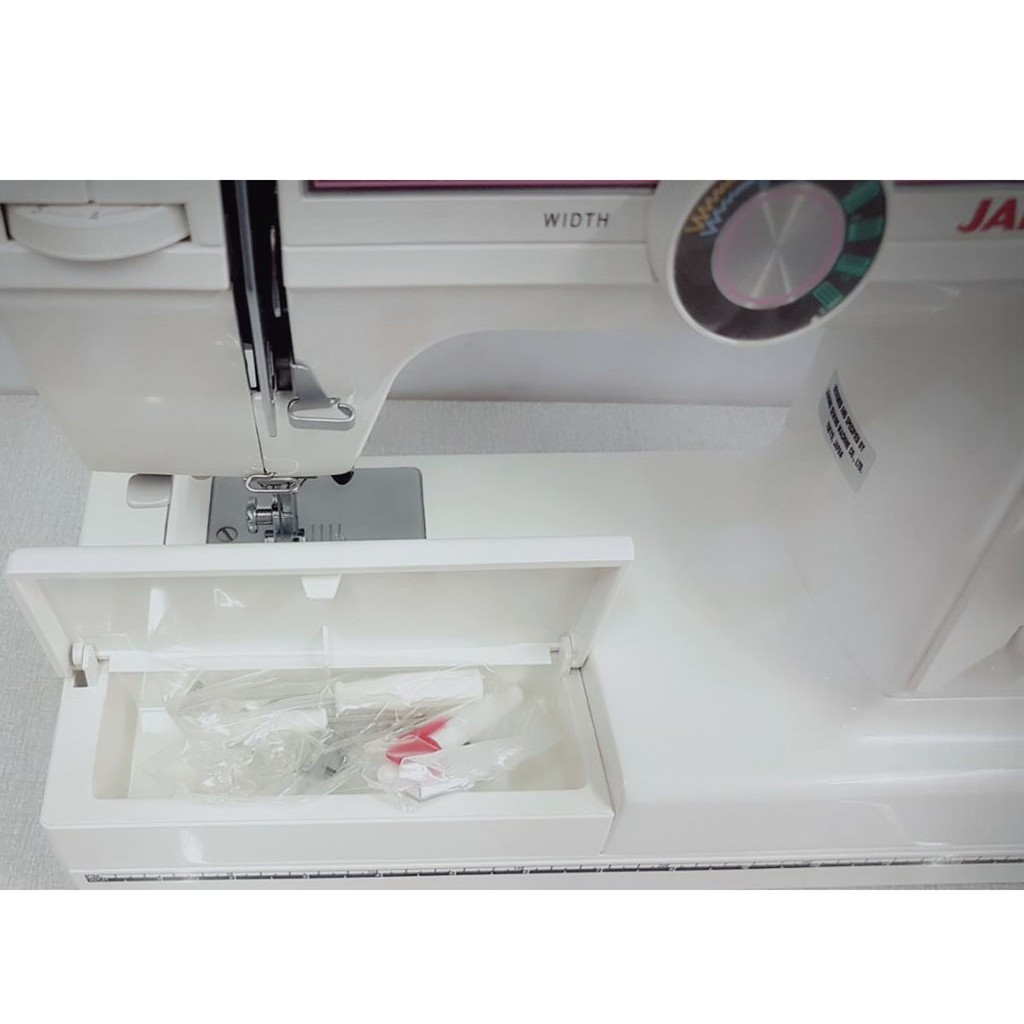 Janome 380 Mesin Jahit Portable - Putih Coklat