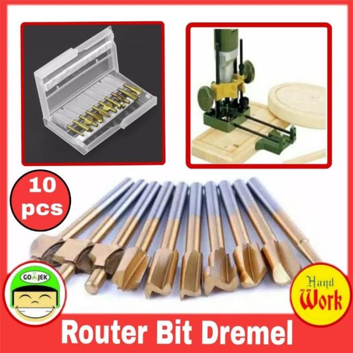 Mata Bor Dremel Titanium Hss Router Bit Rotary Tool
