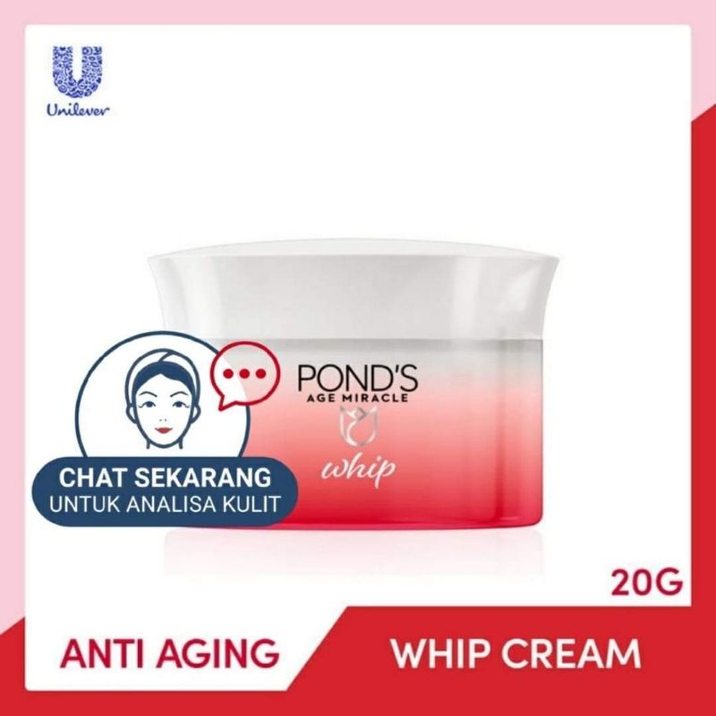 Ponds Age Miracle Retinol Day Cream Whip 20g - Moisturizer Anti Aging, Krim anti aging