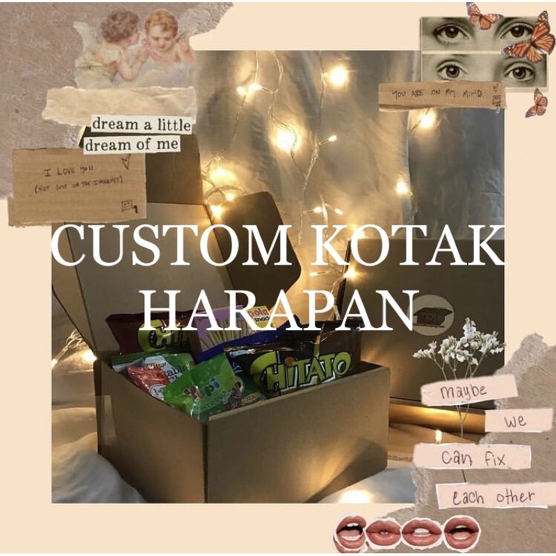 

[BACA DESKRIPSI] CUSTOM KOTAK HARAPAN SNACK BOX SNACKBOX MURAH BIRTHDAY GIFT