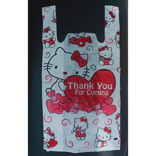 Kresek Hd Kitty Kecil (15cm)/ Kresek Motif / Plastik Olshop / Kantong Kresek Motif / Plastik Motif k