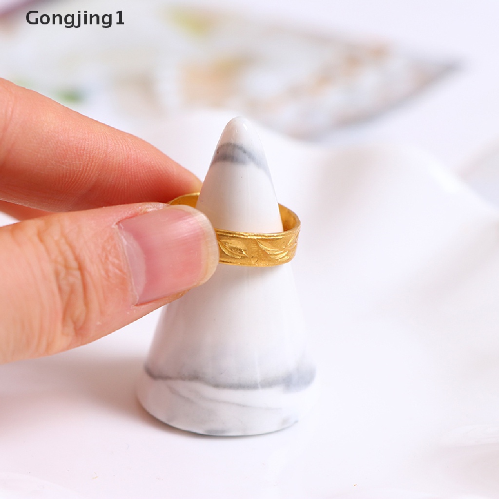 Gongjing1 Stand Display Holder Cincin Bahan Keramik Untuk Perlengkapan Toko