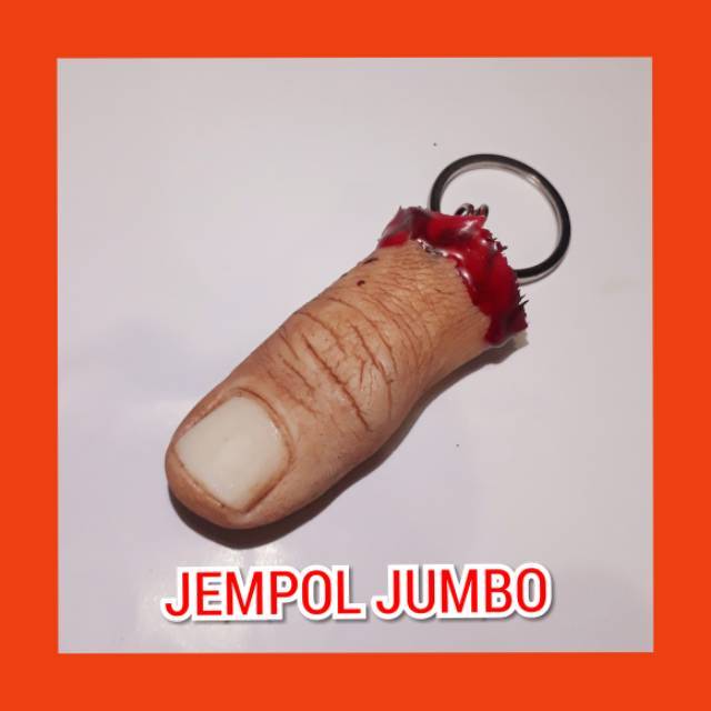 Souvenir pernikahan gantungan kunci mutilasi jempol tangan jumbo gantungan kunci jari mutilasi