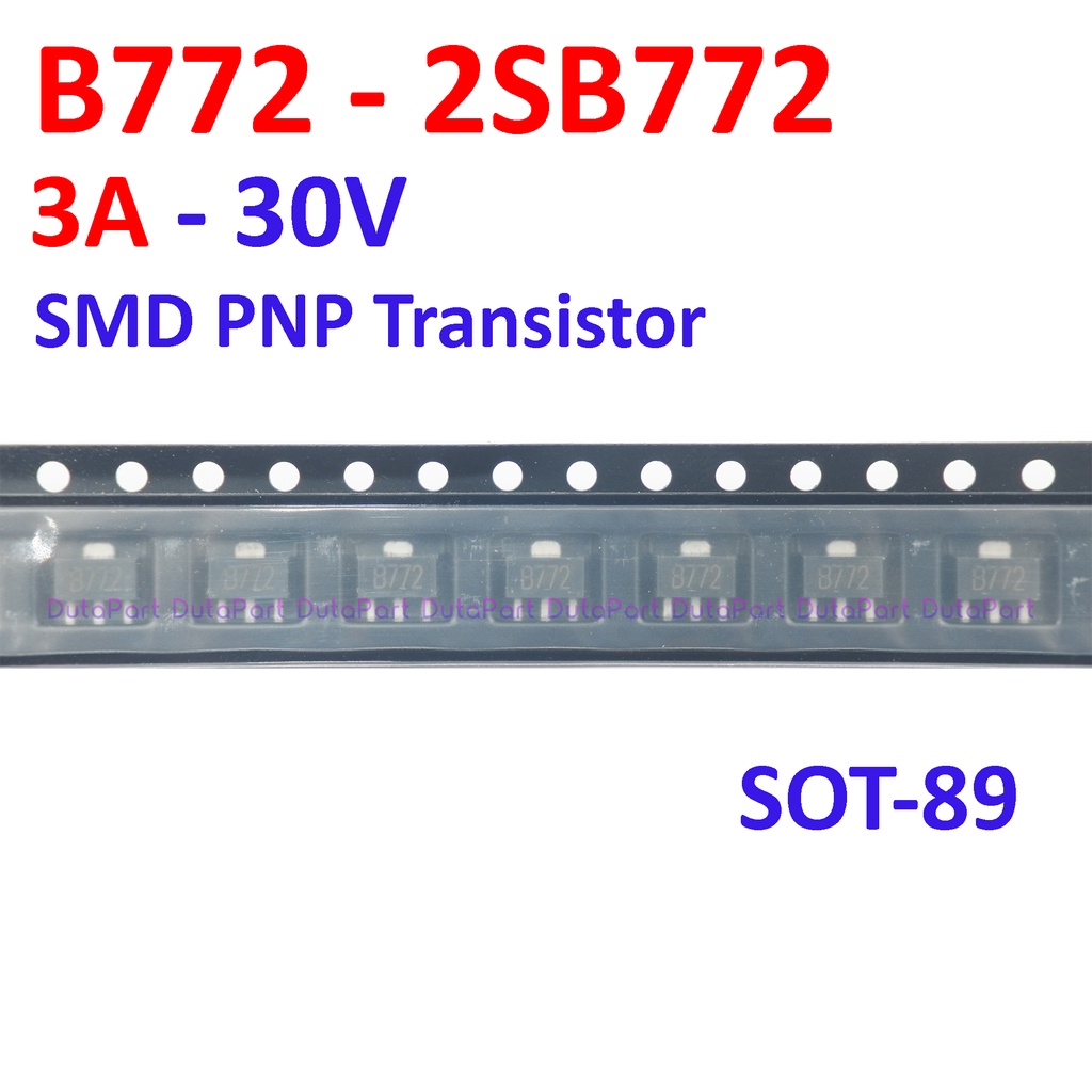 B772 2SB772 772 3A 30V SMD PNP Transistor SOT-89