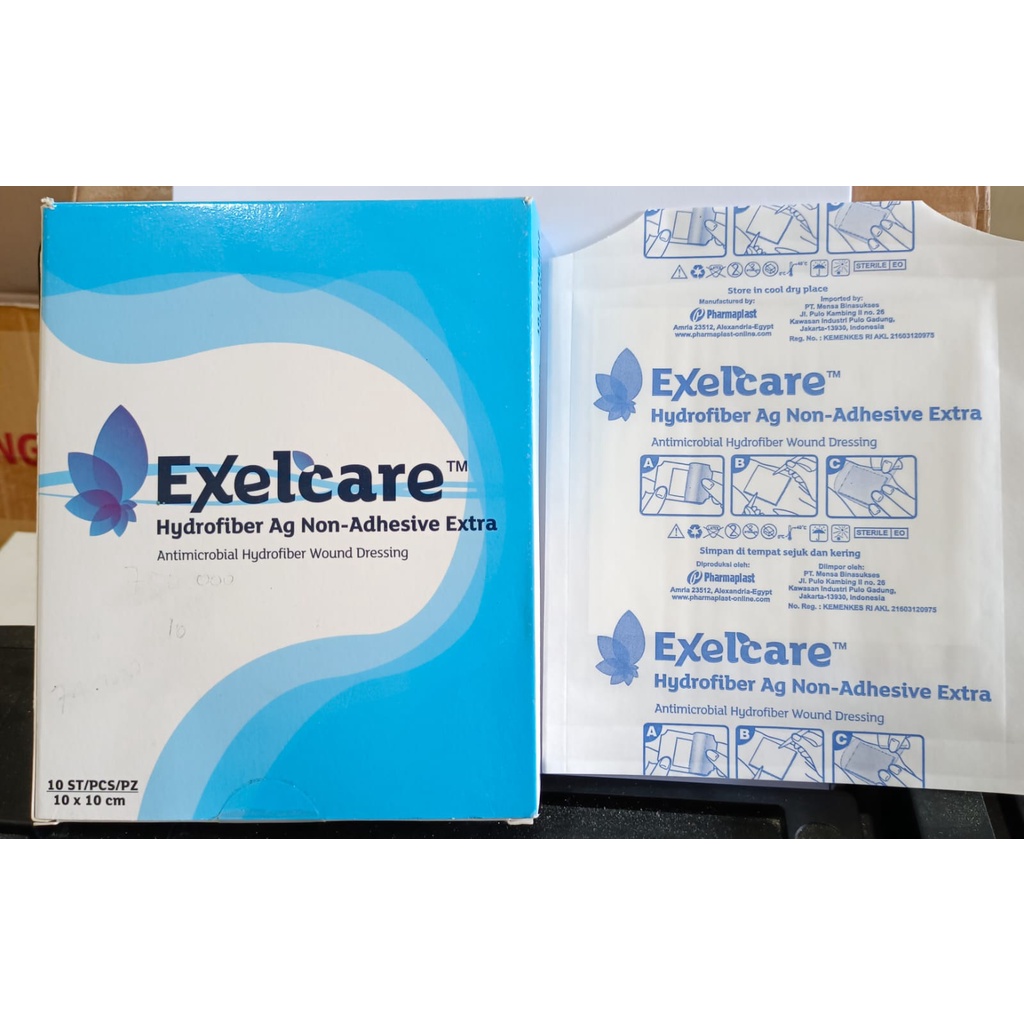 Exelcare Hydrofiber AG Non Adhesive Extra