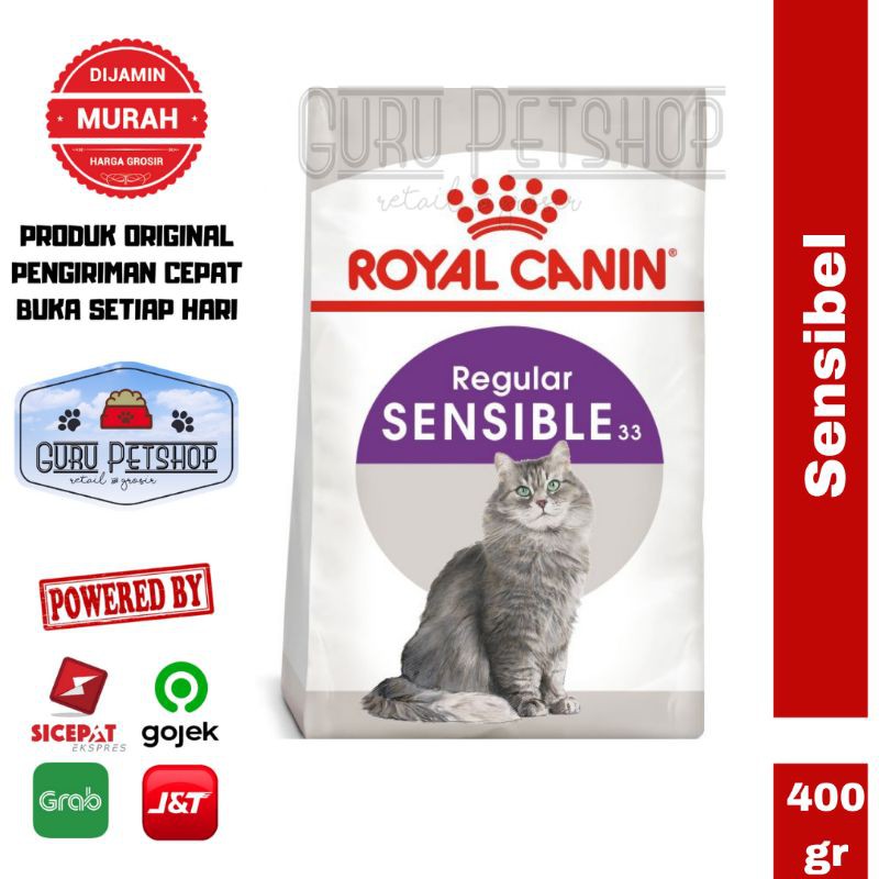 Royal Canin Sensible 400gr Freshpack / Makanan Kucing Sensible Royal Canin