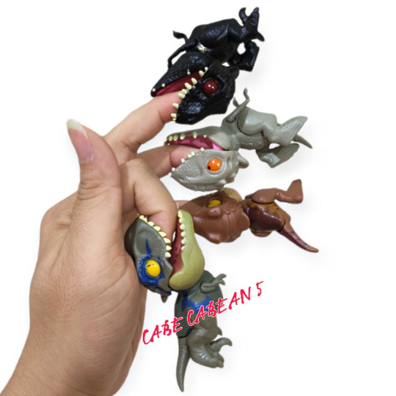 Snap Squad Dinosaurus Gigit Jari Spinosaurus Indoraptor Trex Raptor Mosasaurus