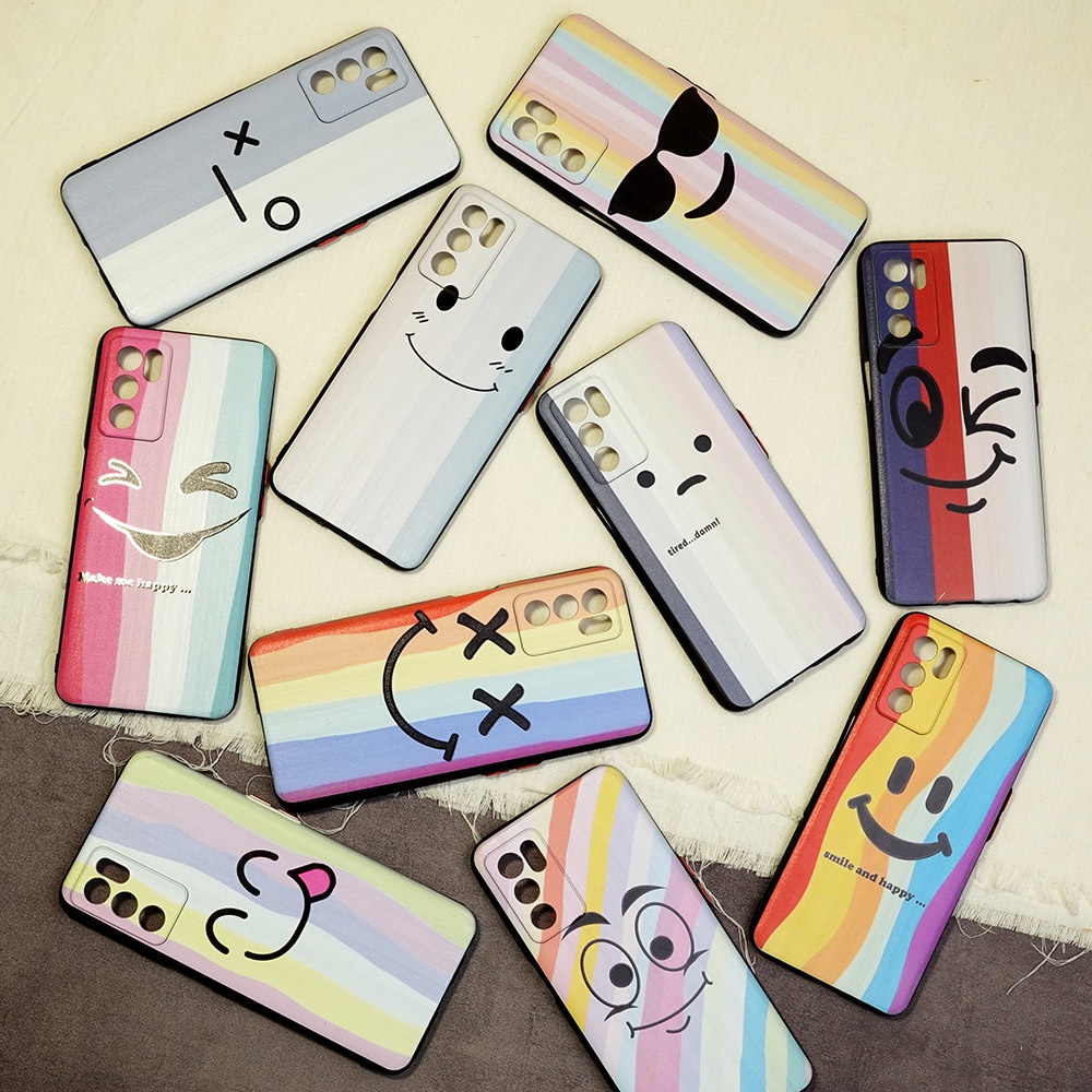 SOFTCASE MOTIF SMILE SAMSUNG A52 A15 A16 A3S A54 A7 A5S A9 2020 A5 2020 Y20 Y12S Y20S Y91 CASE MOTIF SMILE