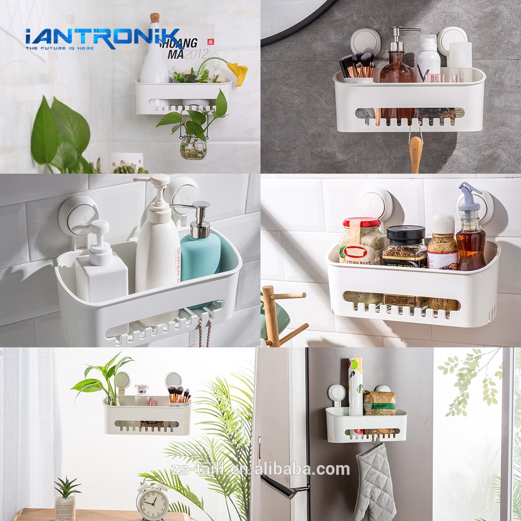 KIYOTE Storage Basket - Rak Tempat Sabun Shampo Tempel Dinding Serbaguna