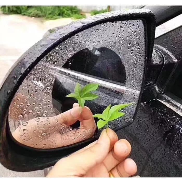 Stiker Anti Fog Spion Mobil Anti Hujan Anti Gores 100x100mm Bulat Universal