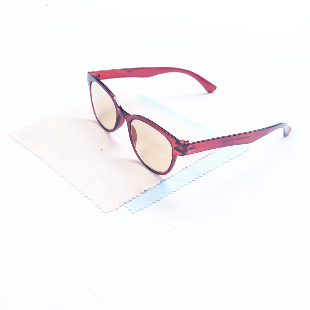 Kacamata Plus (+) Baca +0.50 - +4.00, Free Box dan Lap Pembersih, Unisex, Sunglasses, Pria Wanita