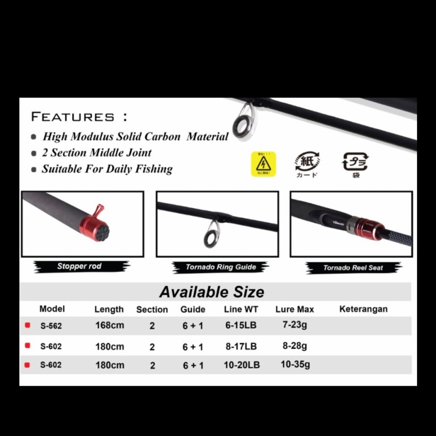 joran tornado black jack 180 solid carbon