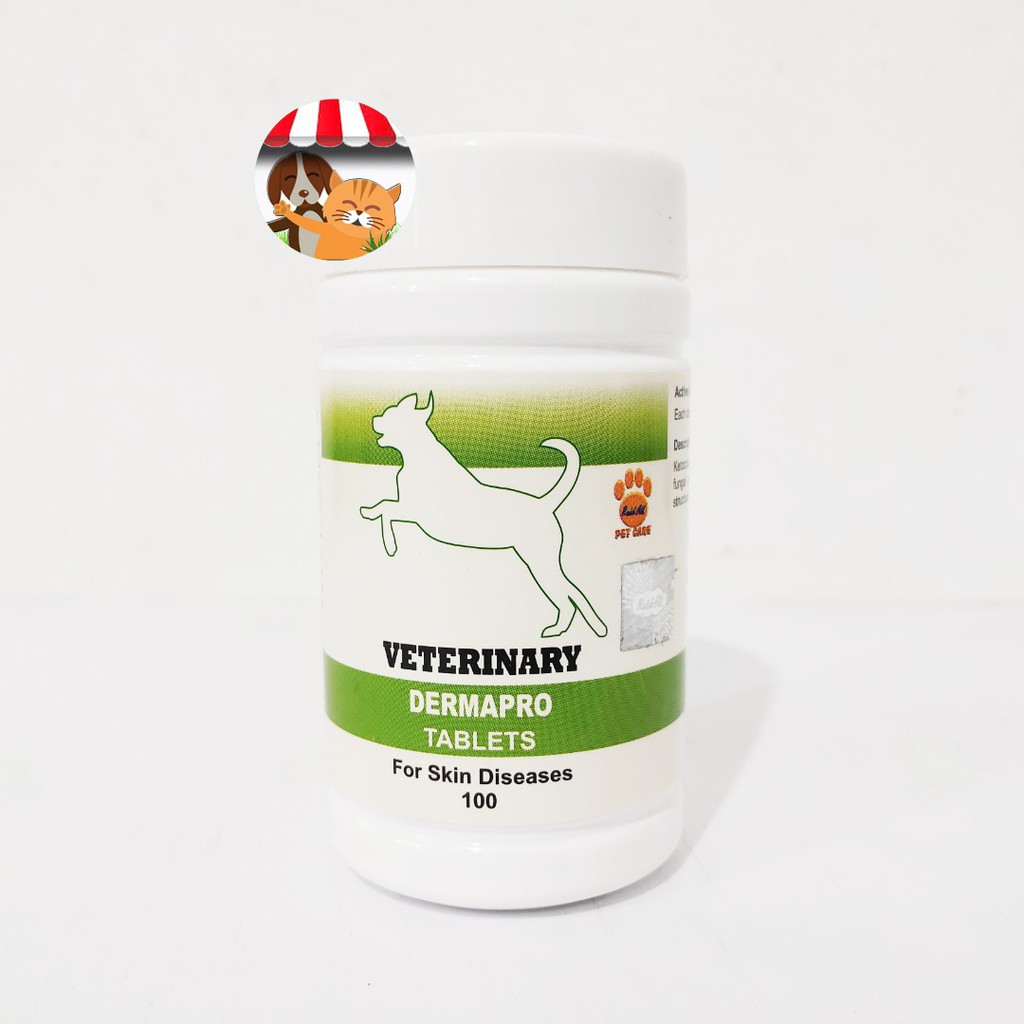 Veterinary Dermapro Tablet - Obat Scabies Anjing - Obat Jamur Anjing