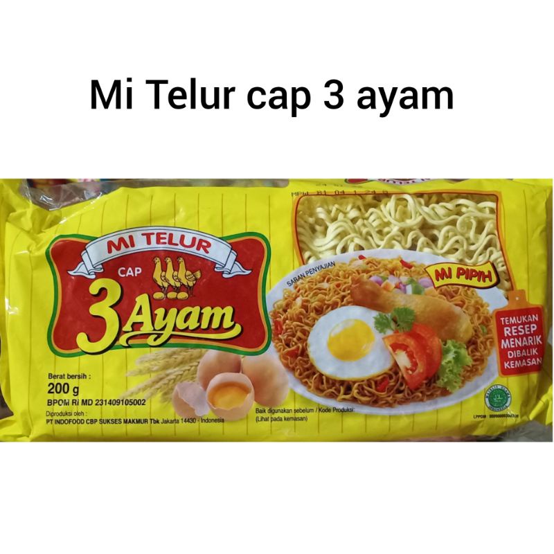 

Mi Telur cap 3 Ayam