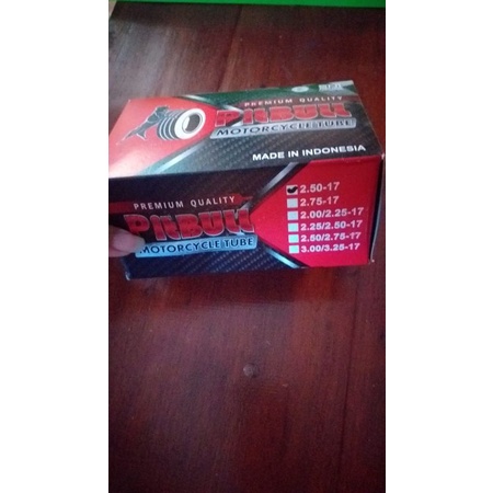 ban dalam baru merek pitbull ukuran 275 ring 17