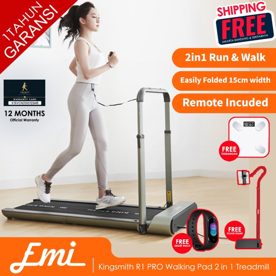 Kingsmith R1 PRO Walking Pad 2 in 1 Treadmill - hijau