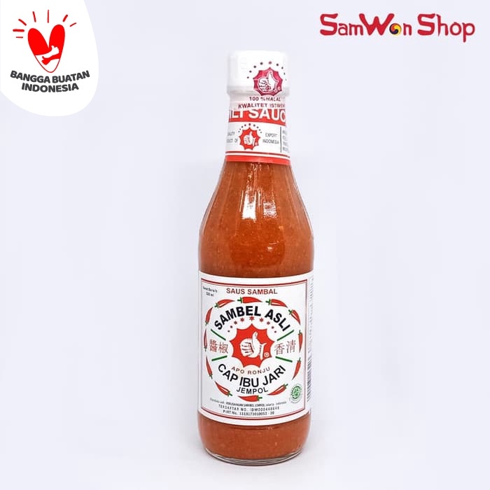 

Hot Sale SAMBAL ASLI CAP IBU JARI JEMPOL ORIGINAL 320gr - SAUS SAMBEL Terbatas