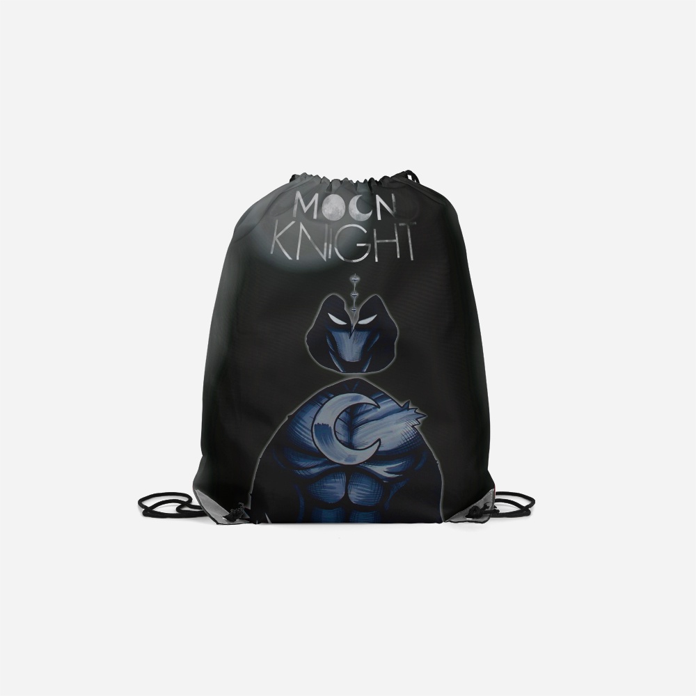 [Riashop] Tas Serut Moon Knight | String Bag Moon Knight | Tas Serut Motif Moon Knight
