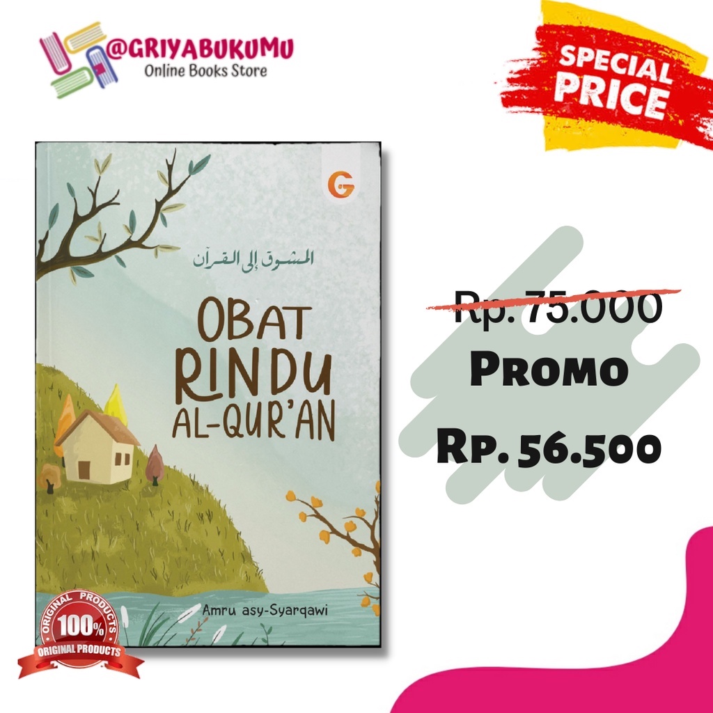 BUKU OBAT RINDU AL QURAN AMRU ASY SYARQAWI GEMA INSANI - SELF HEALING WITH ALQURAN NEW
