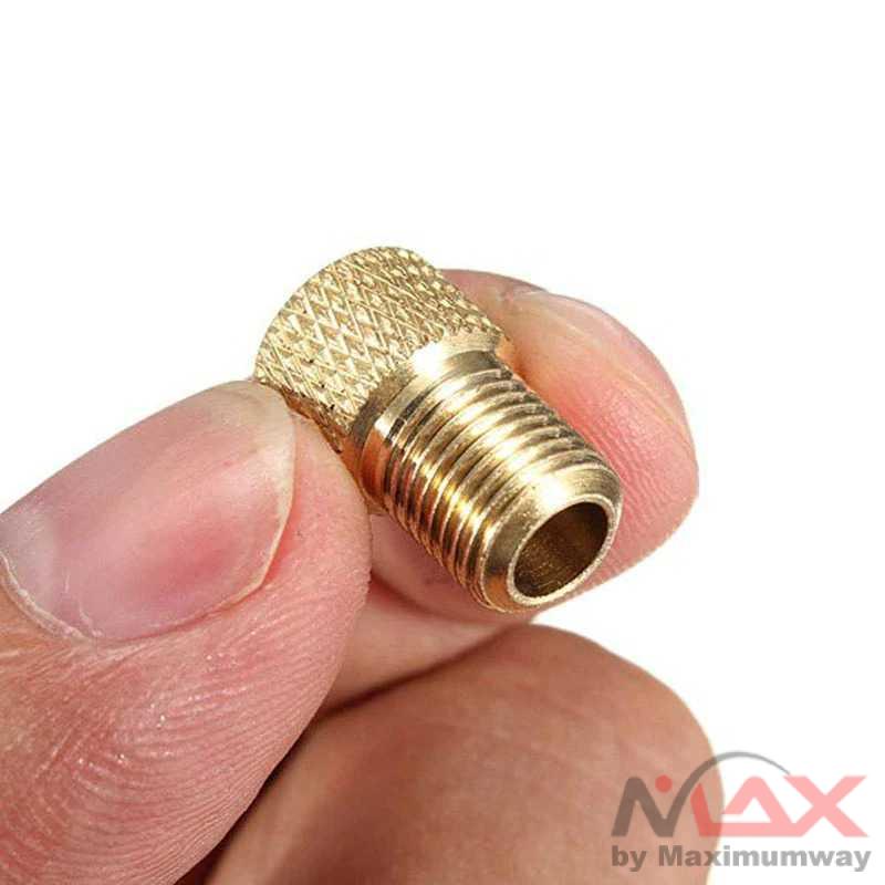 Konektor Pompa Valve Pentil Ban Sepeda Presta to Schrader 10PCS - EV23 Warna Gold