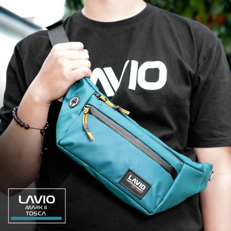 Tas Selempang Pria Waist Bag Original Lavio Mark II Waterproof Slot Headset