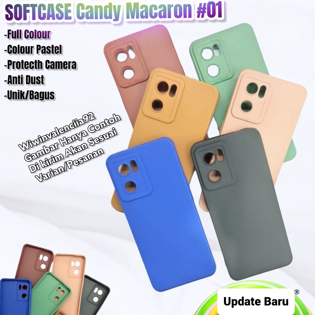 Softcase COLOUR CANDY Full Macaron XIAOMI Redmi 13C 12 12C 10 10-2022 10A 10C 9 9T 8 8A 7 Mi10 Mi11 