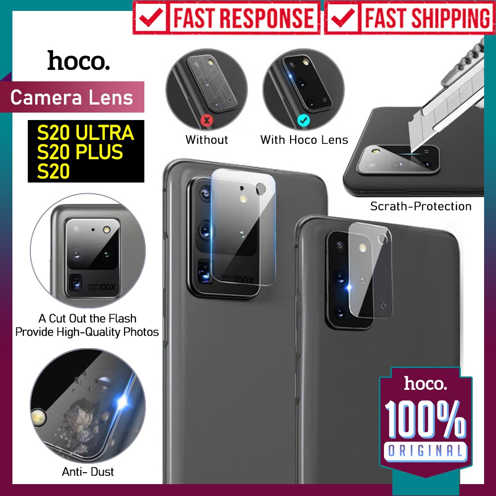 Tempered Glass Camera Samsung Galaxy S20 Ultra / S20 Plus / S20 Hoco Lens Protector