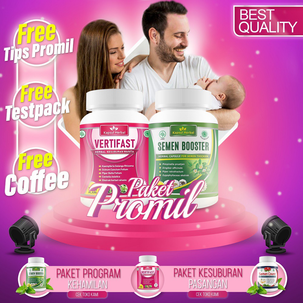 [Terbukti] Paket Kesuburan Pria dan Wanita - Vertifast and Semen Booster