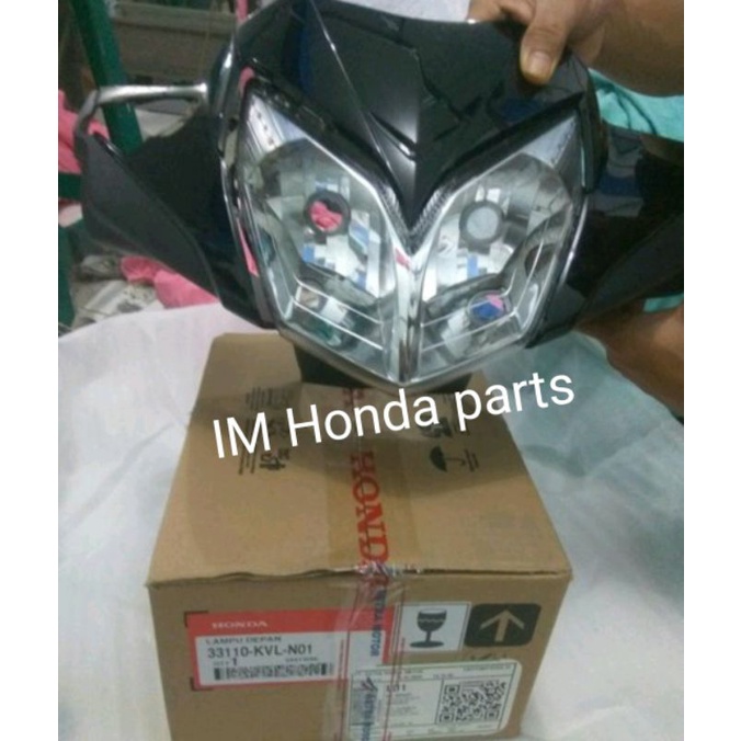 paket batok depan visor reflektor lampu depan Supra x 125 Betmen 2006-2013 original