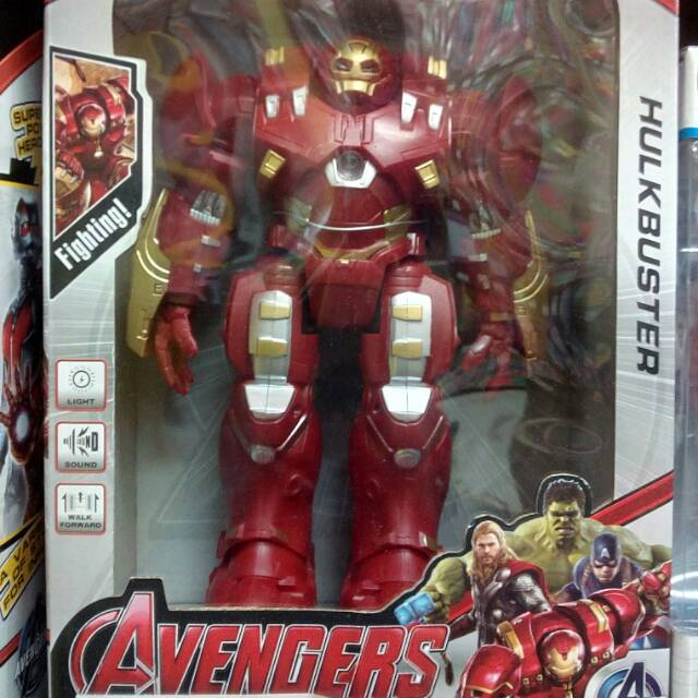 Mainan anak robot iron man hulk buster