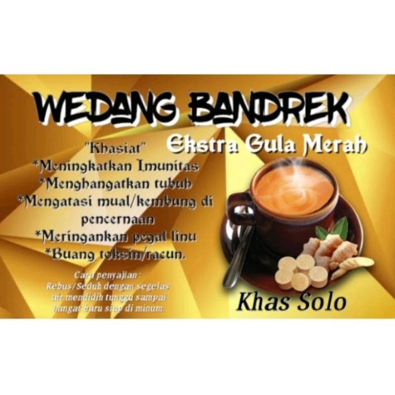 

wedang bandrek gula aren