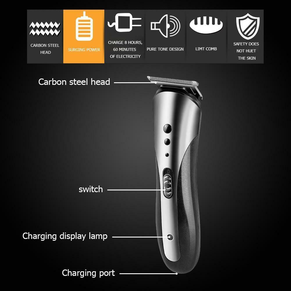 KEMEI KM-1407 - 3 in 1 Electric Rechargeable Hair Clipper Trimmer Set - Alat Cukur Rambut Elektrik