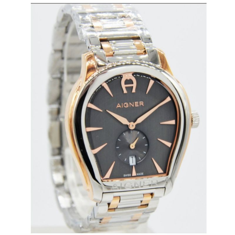 JAM TANGAN PRIA RANTAI AIGNER A111124 SWISS MADE