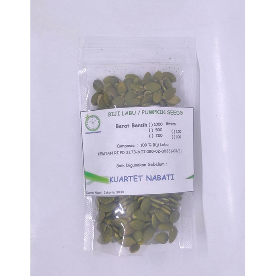 

100gr Pumpkin Seeds - Biji Labu - Kuaci - Kupas - Mentah