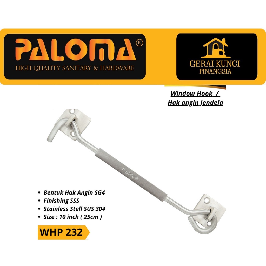 Hak Angin Paloma WHP 232 10" Kotak SSS