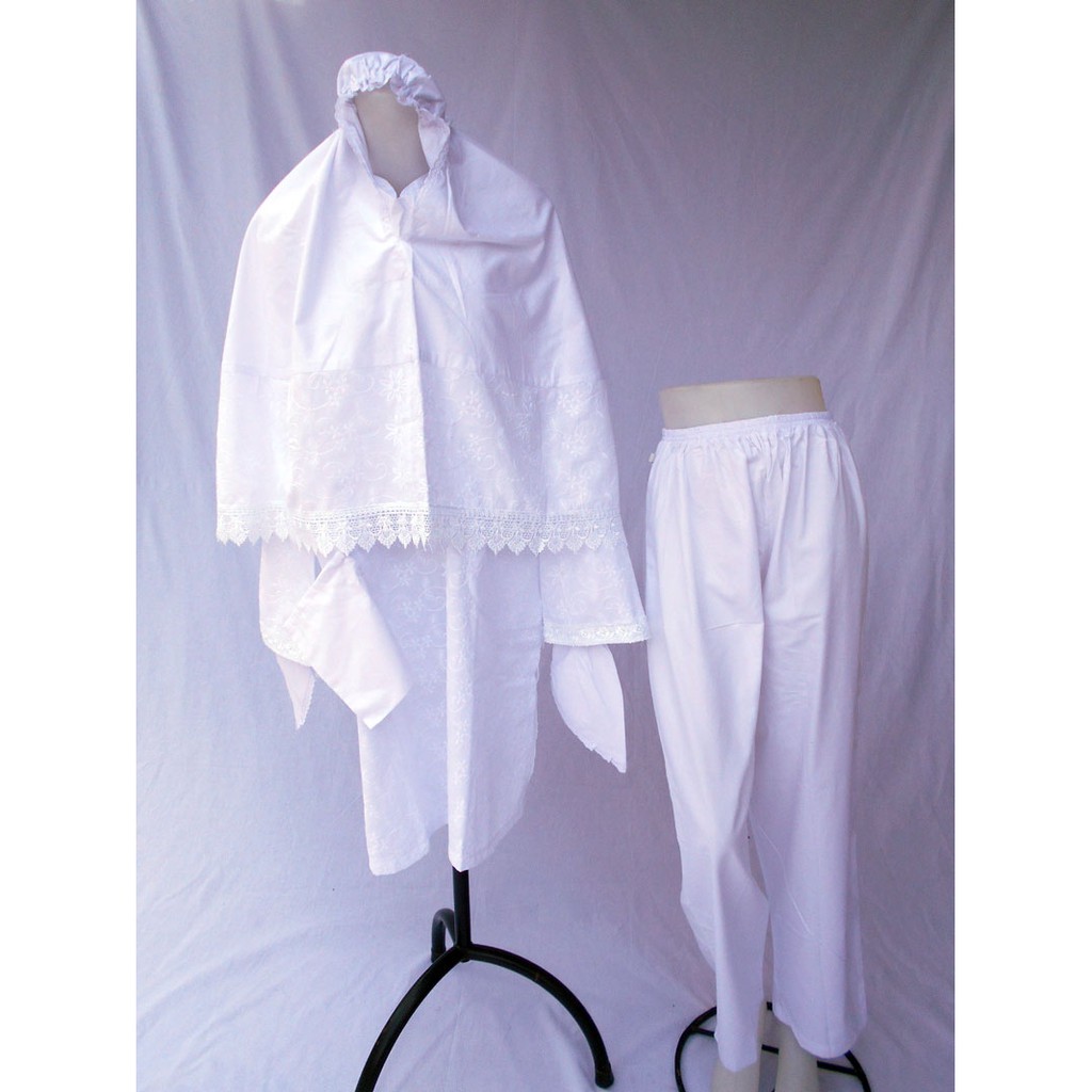 Setelan Baju Ihrom Wanita Perempuan Satu Set Lengkap