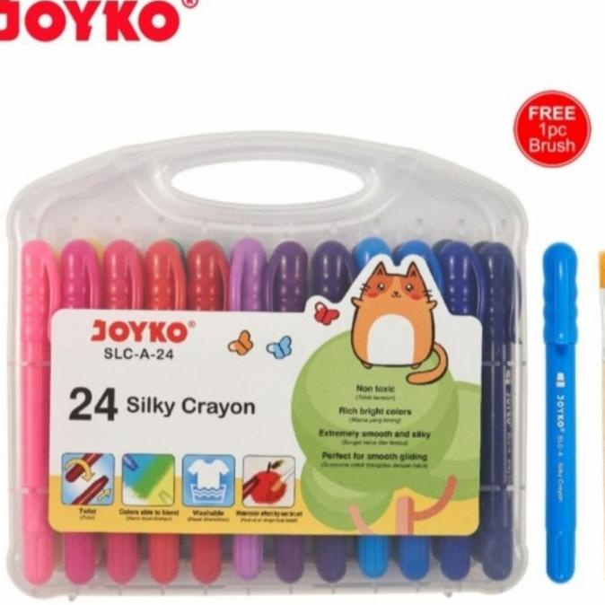 

(BISA COD) JOYKO SILKY CRAYON TWIST SLC-A-24 TERJAMIN Kode 727