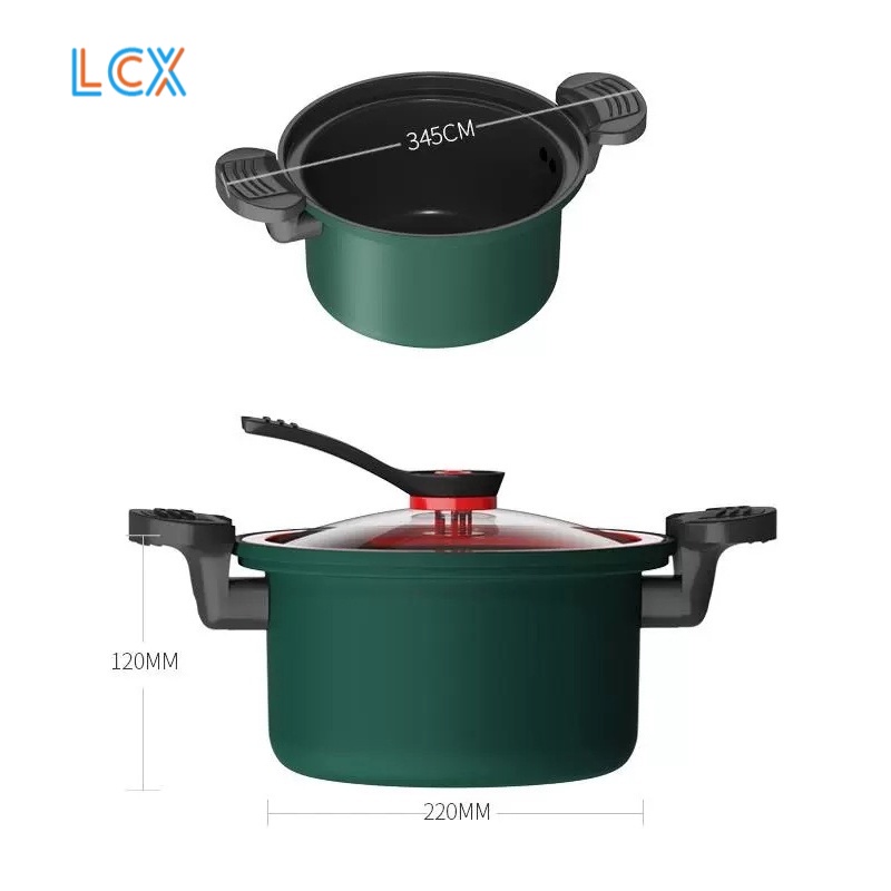 LCX Royalstar Totipotent Panci Presto Micro Pressure Pot UK 22CM/ PRESSURE COOKER POT 3.5Liter VS-1805