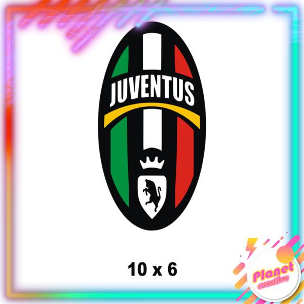 

Stiker Juventus 2 (cutting sticker) 10 x 6 cm