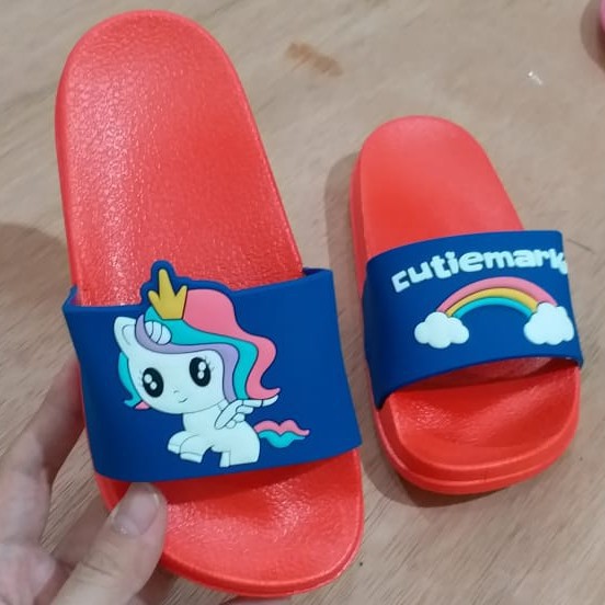 LittleAaron SANDAL UNICORN CUTIE Sandal Anak Selop Karet Import Berkualitas 1-8 Tahun Sport Termurah Sendal Bayi Anak Cewek Cowok