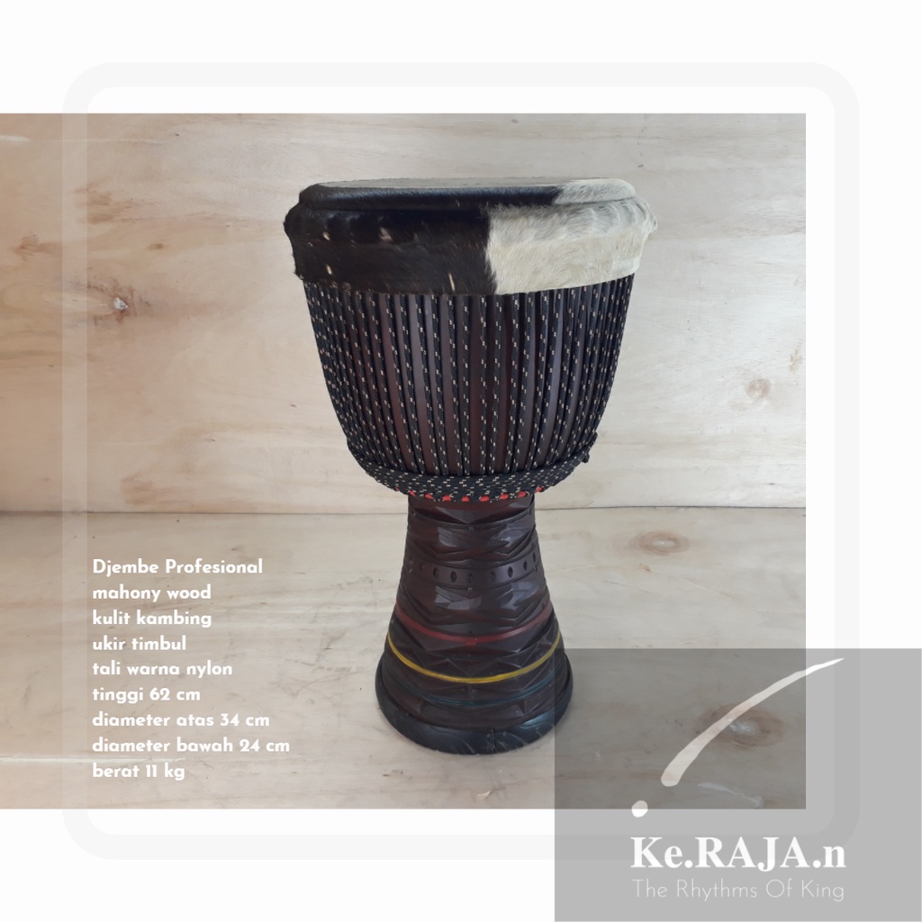 KENDANG JIMBE PROFESIONAL KULIT SAPI