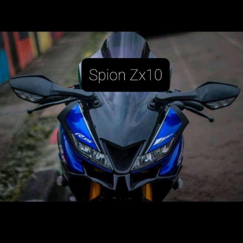 SPION LAMPU SEN 1 SET ZX10R ZX 10 R ZX10R KACA SPION MOGE KAWASAKI NINJA ZX 10R R25 R15 CBR250RR ZX636 R6 250FI , UNIVERSAL MOTOR