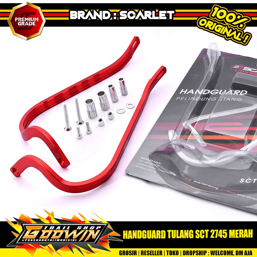 Handguard Proguard Pelindung Tangan PROTAPER ACERBIS / SCARLET MX 2745 Tulang CNC Universal