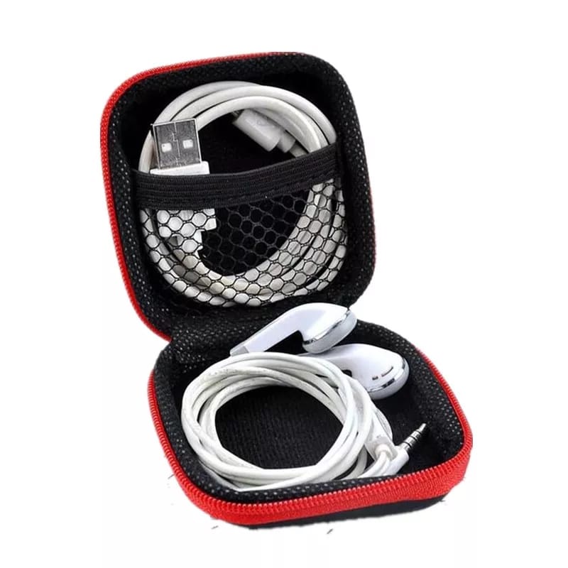 Organizer Wadah headset box dompet tempat kotak handsfree earphone Bag