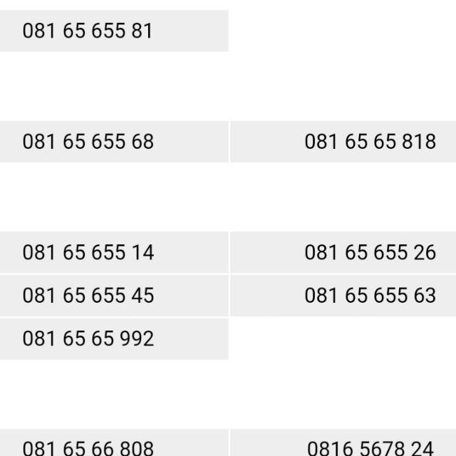 Nomor Cantik Indosat 10 Digit